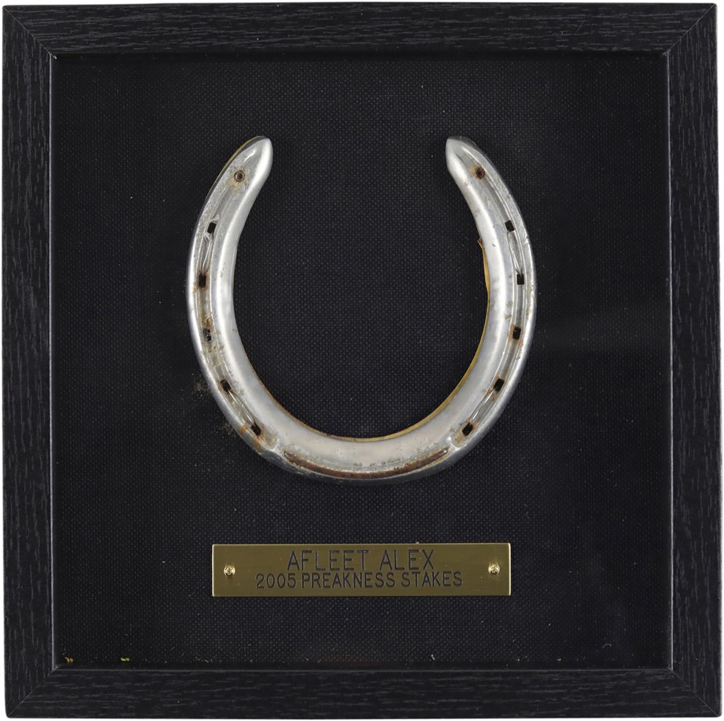 Horse Racing - Original Afleet Alex 2005 Preakness Worn Winning Shoe