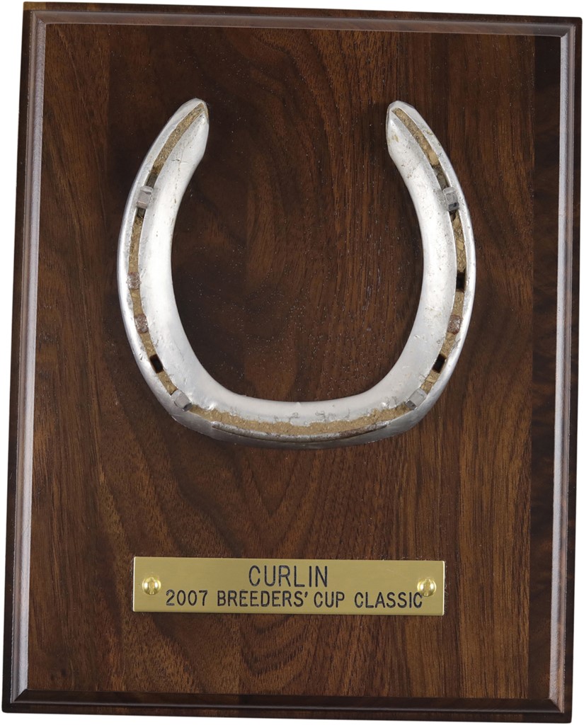 Horse Racing - Original Curlin 2007 Breeders' Cup Classic Worn Winning Shoe