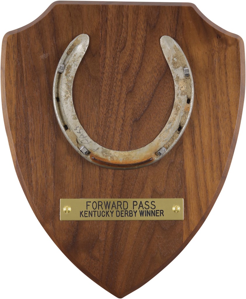 - Original Horseshoe worn by 1968 Kentucky Derby Winner Forward Pass