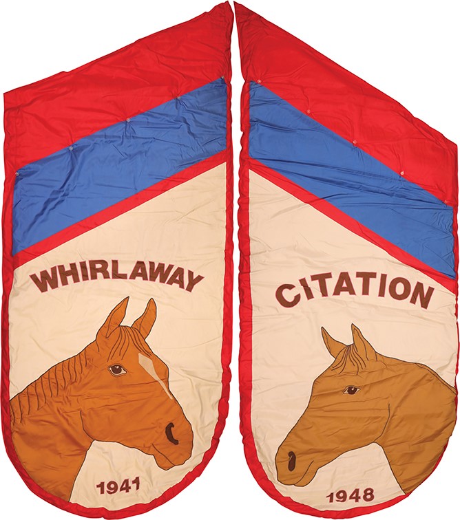 Horse Racing - Kentucky Derby Museum Orignal Ceiling Banners - Whirlaway & Citation