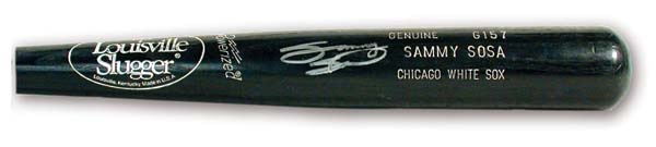 - Circa 1991 Sammy Sosa Game Used Bat (34.5").