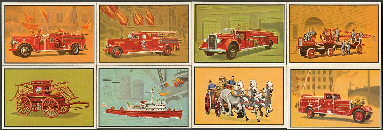 - 1954 Bowman Firefighters Complete Set (64)