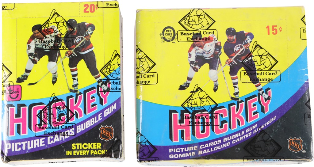 - 1978-79 Topps and O-Pee-Chee Hockey Unopened Wax Boxes (BBCE)