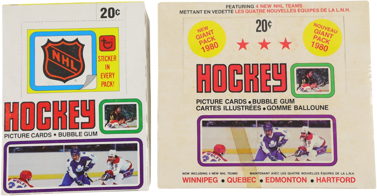- 1979-80 Topps and O-Pee-Chee Wax Display Boxes