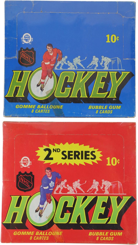 - 1971-72 O-Pee-Chee Hockey Series 1 & 2 Wax Display Boxes