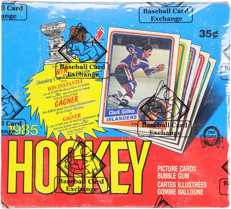 - 1984-85 O-Pee-Chee Hockey Unopened Wax Box (BBCE)