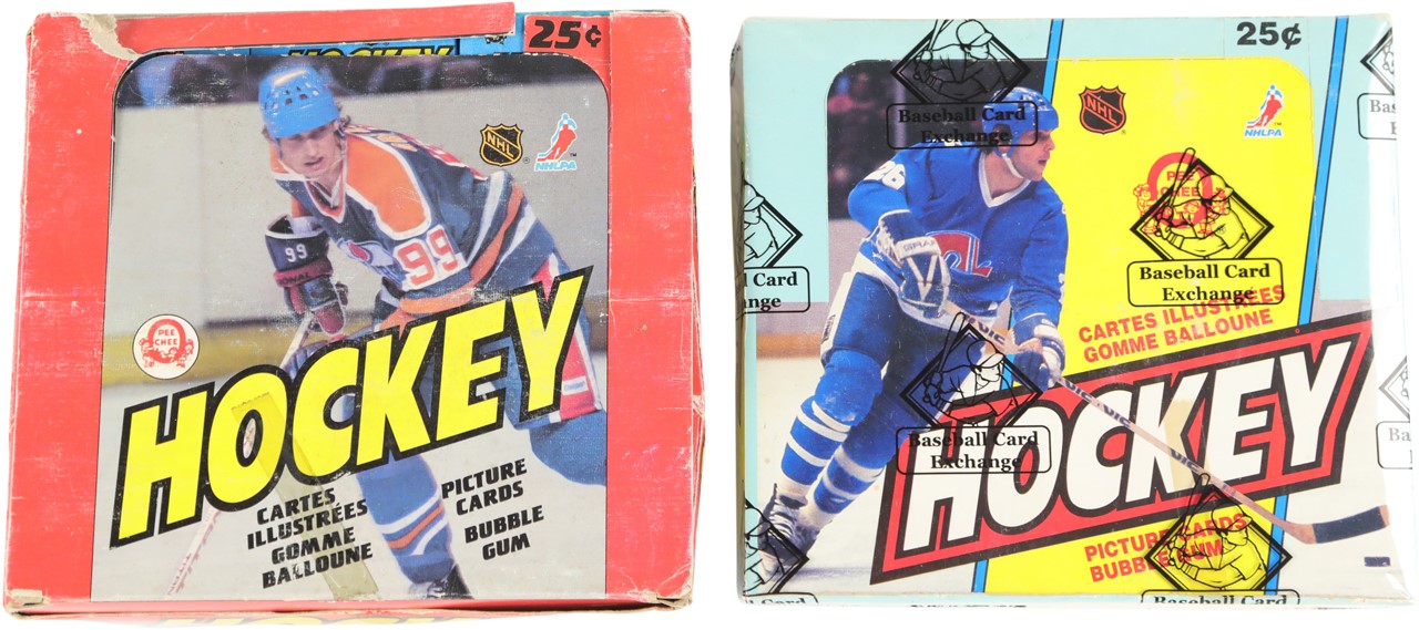 - 1982-83 & 1983-84 O-Pee-Chee Hockey Unopened Wax Boxes (2)