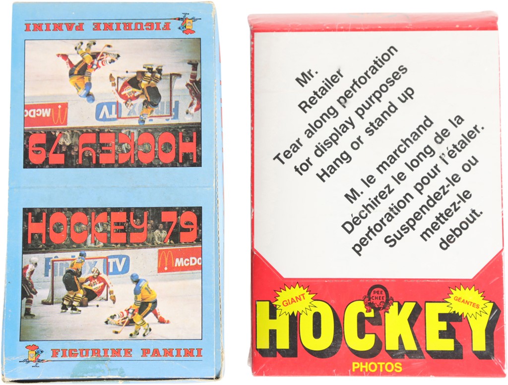 Hockey Cards - 1979 Panini Stickers and 1980-81 O-Pee-Chee Giants Unopened Hockey Boxes (2)