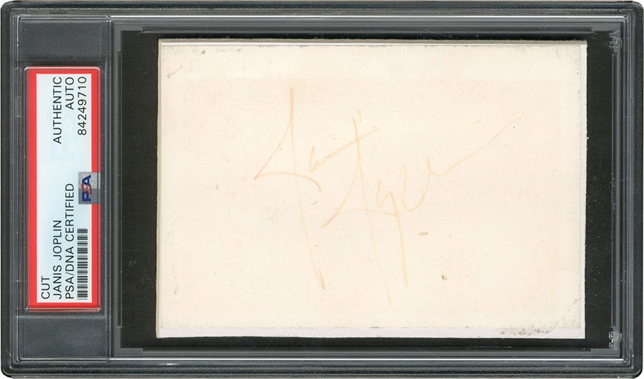 - Janis Joplin Autograph (PSA)