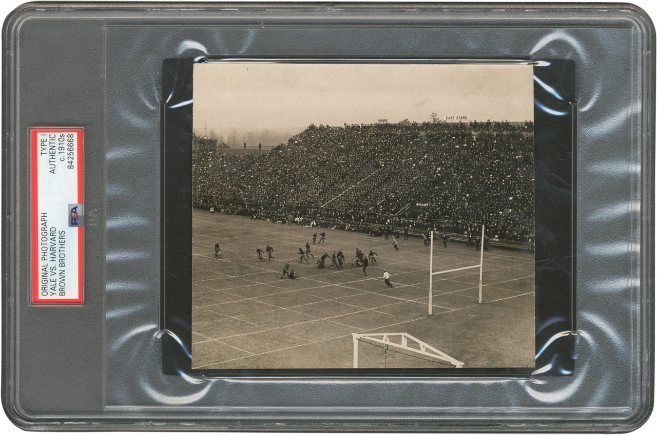The Brown Brothers Collection - Circa 1914 Yale vs. Harvard Football Game Photograph (PSA Type I)