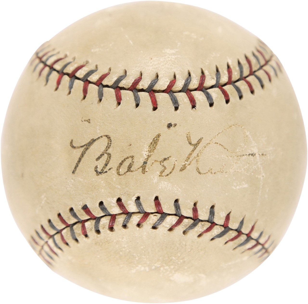 Ruth and Gehrig - 1928 Babe Ruth Single-Signed Baseball (PSA)