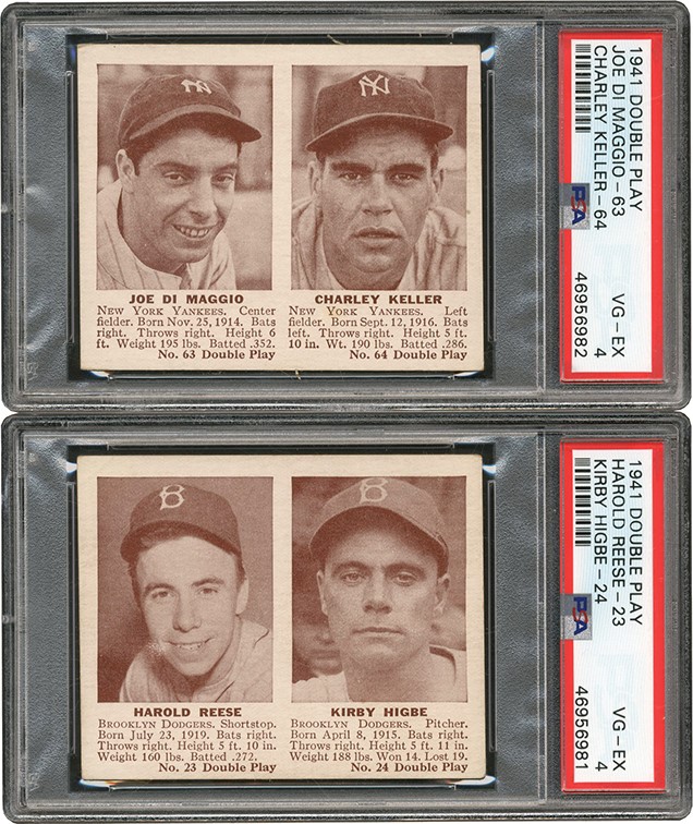 - 1941 Double Play Card Collection (17) PSA