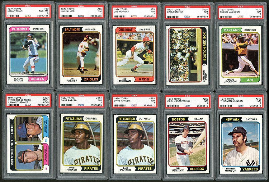 - 1974-1979 Complete Topps Set Collection (8) PSA