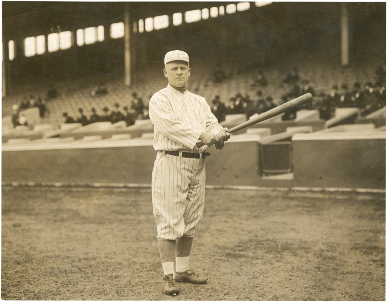 John McGraw Swinging Bat Photograph