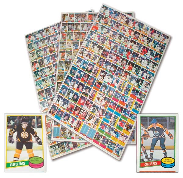 Sports Cards - 1980/81 OPC Uncut Sheets Complete Set