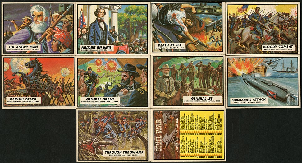 1962 Topps Civil War News Complete Set (88) w/Confederate Money (17)