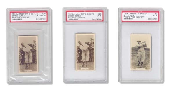 - 1926-1928 Bobby Jones Lot (3) PSA Cards