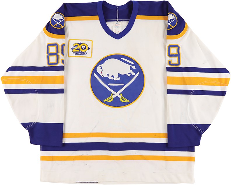 1989-90 Alexander Mogilny Buffalo Sabres Game Worn Rookie Jersey