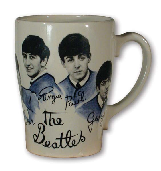 - 1964 Beatles Washington Pottery Mug