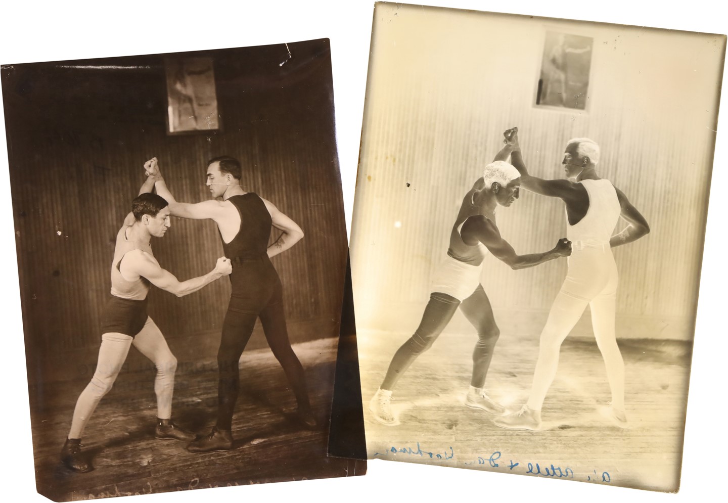 The Brown Brothers Collection - Abe Attell Original Glass Plate Negative w/Print