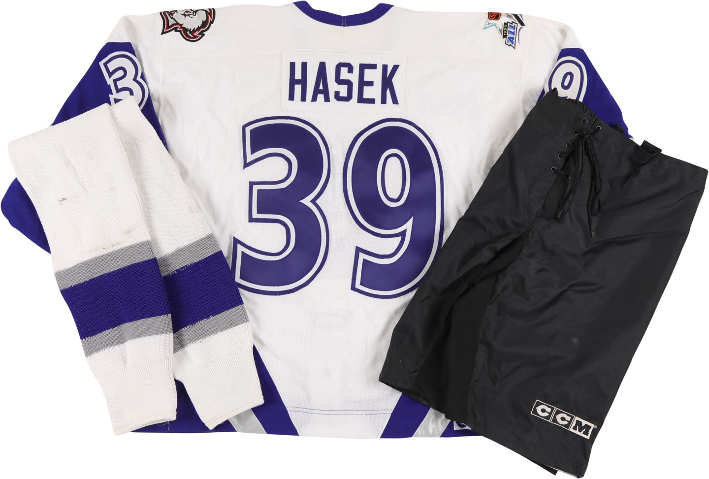 Buffalo Sabres x Buffalo Bills 2000 Throwback Dominic Hasek Mashup Hockey  Jersey