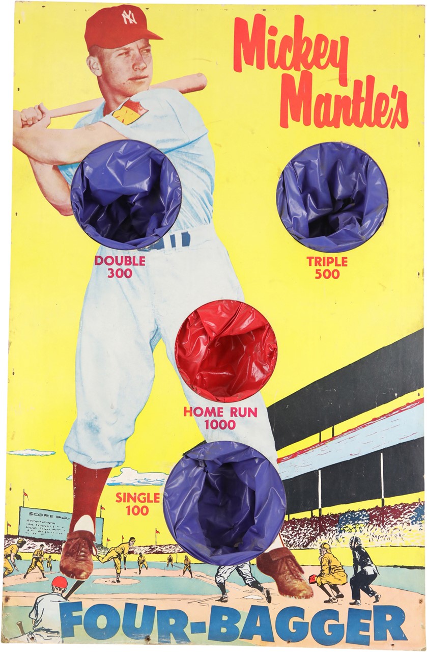 Mantle and Maris - 1950s Mickey Mantle Four-Bagger Game