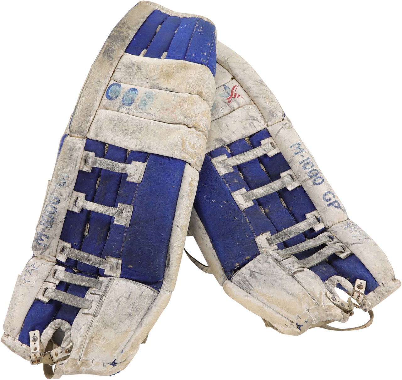 Circa Early-Mid 1990s Dominik Hasek Buffalo Sabres Game Used Leg Pads