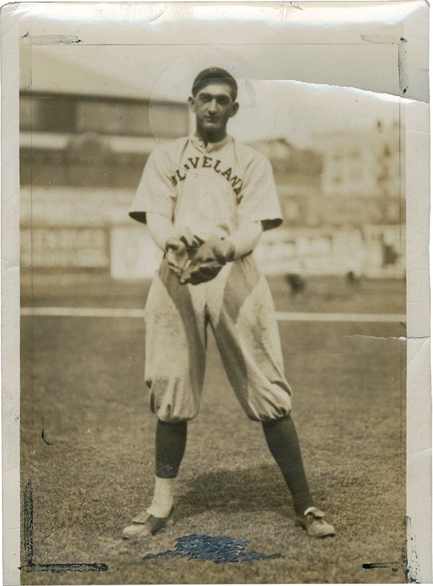 - 1910s Joe Jackson Cleveland Indians Photograph Used for 1913 Fatima Premium (PSA)