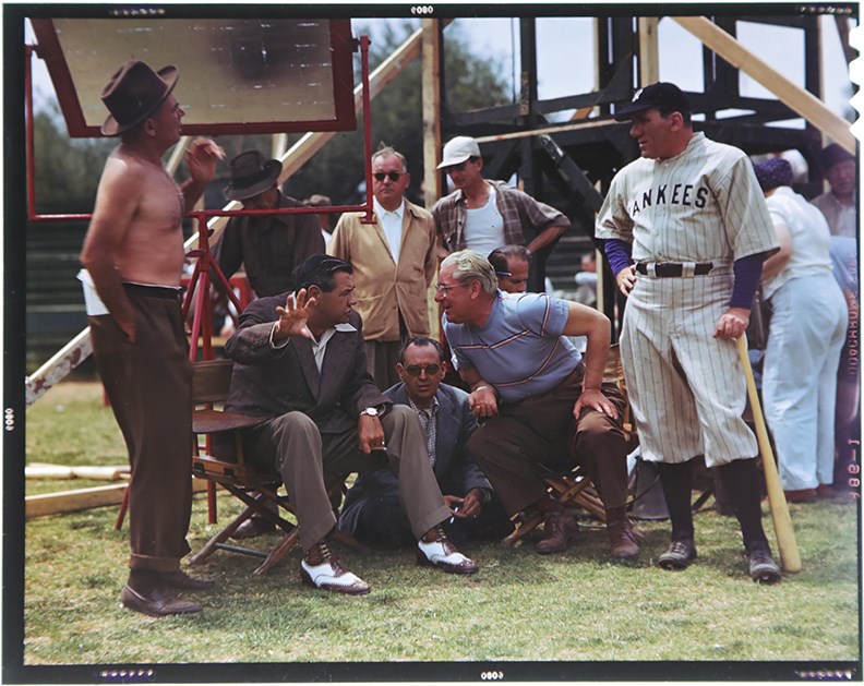 The Brown Brothers Collection - Rare Babe Ruth and William Bendix Color Negative/Transparency