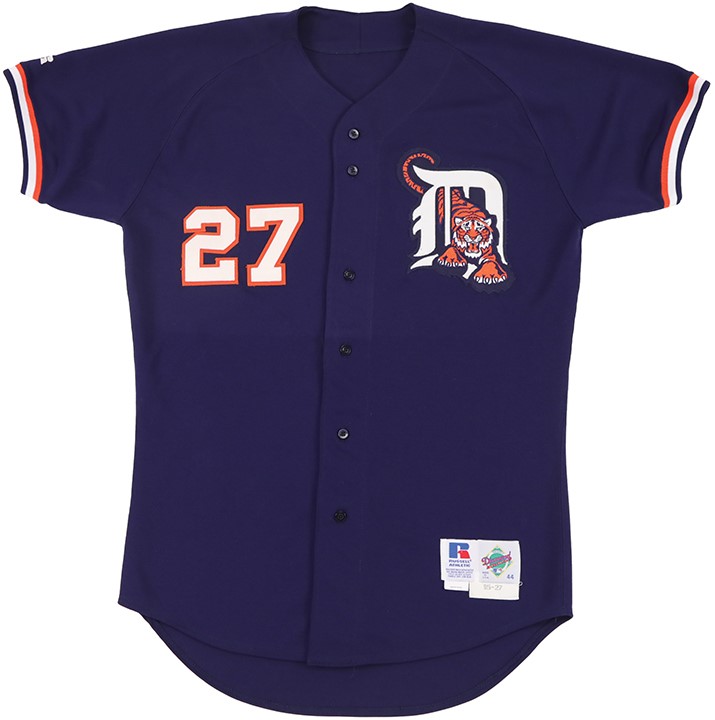 - 1995 Mike Myers Detroit Tigers Game Worn Jersey
