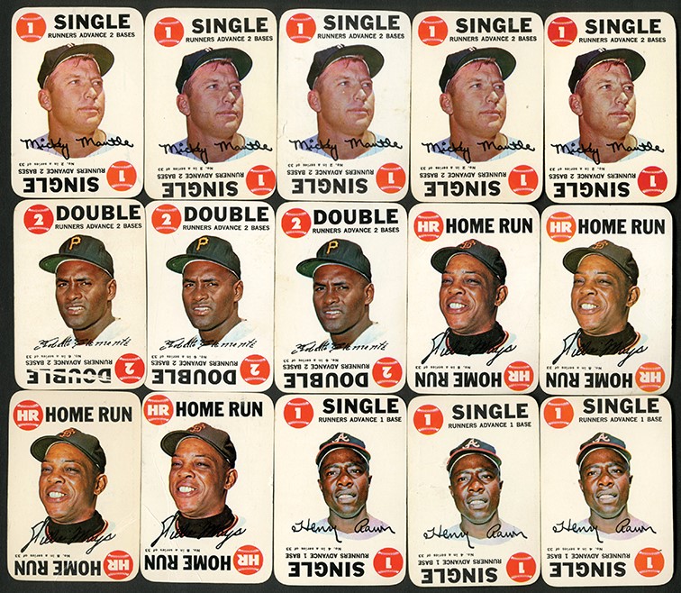 Baseball and Trading Cards - 1968 Topps Baseball Game Collection with Five Mantles (181)