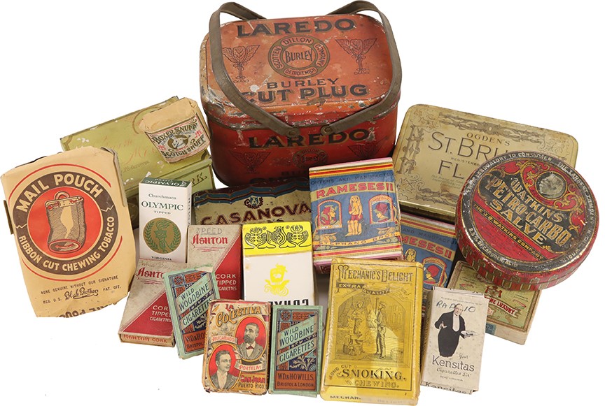 - Vintage Tobacco Packaging w/some that Contained Cards and some Boxing Themed (19)