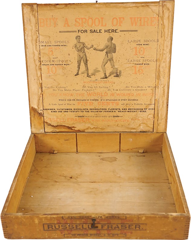 1897 Corbett vs. Fitzsimmons Display Box