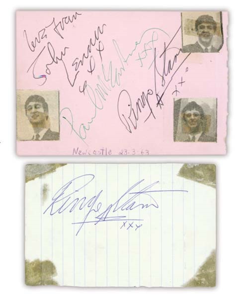 Beatles Autographs - The Beatles Autograph Pages  (2)