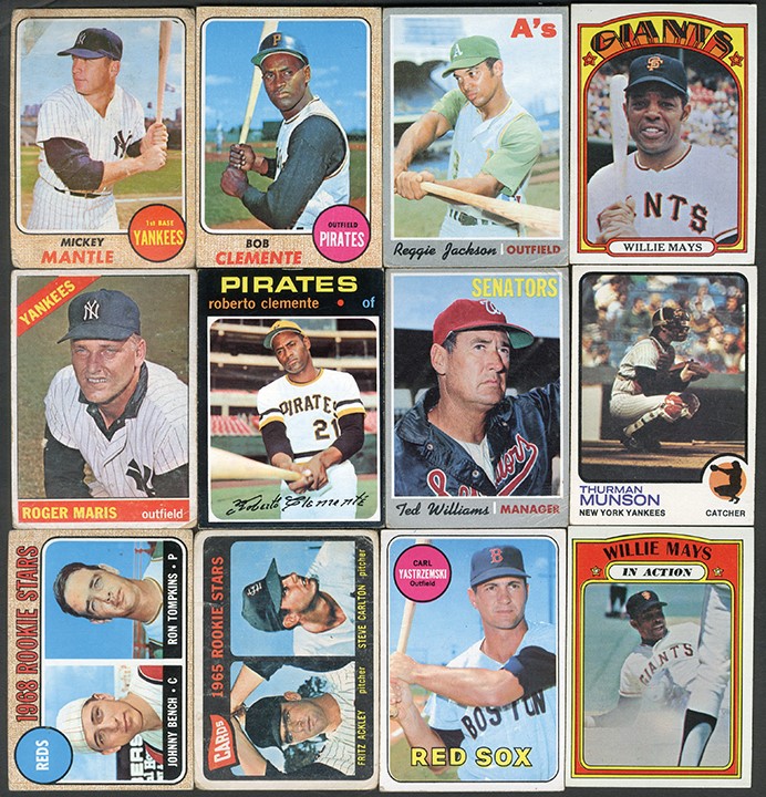 - Pre 1980s Baseball HOF & Stars Lot (64)