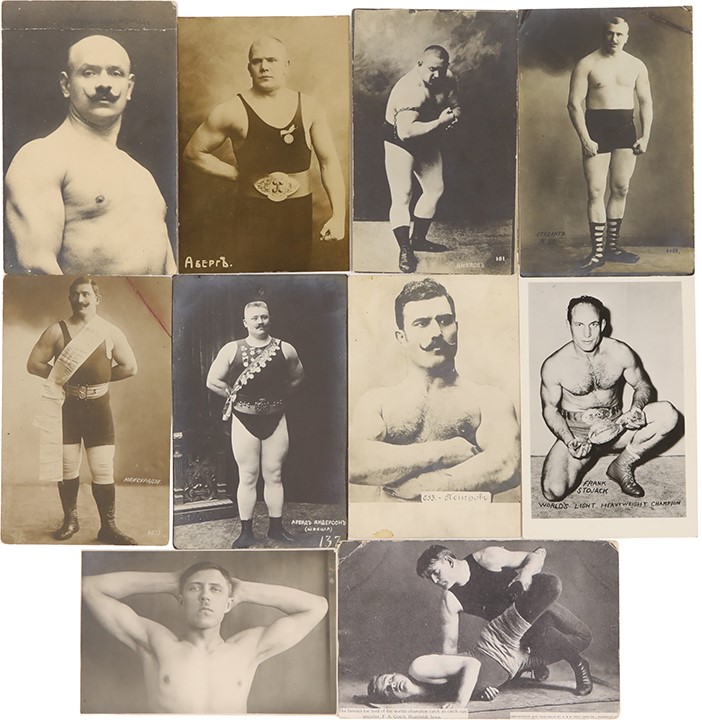 Olympics and All Sports - Early Professional Wrestling Postcard Collection (42)