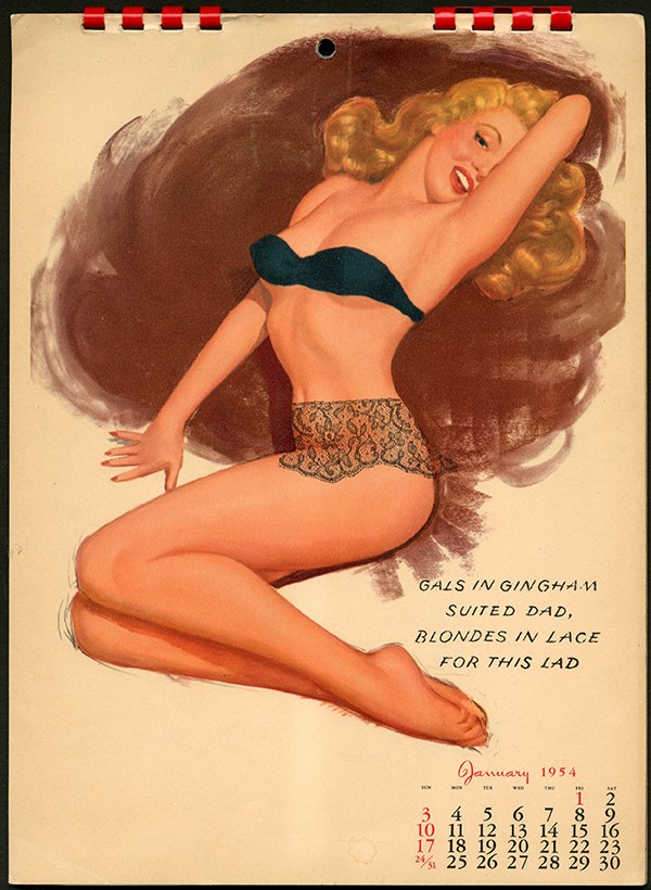 - 1954 Jerry T N Thompson Pin Up Girl Calendar