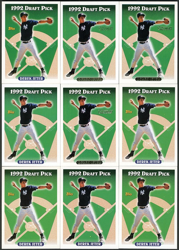 1990-2001 Modern Hall of Famer and Stars Collection of Mostly Rookies, Jeter Topps, (180)