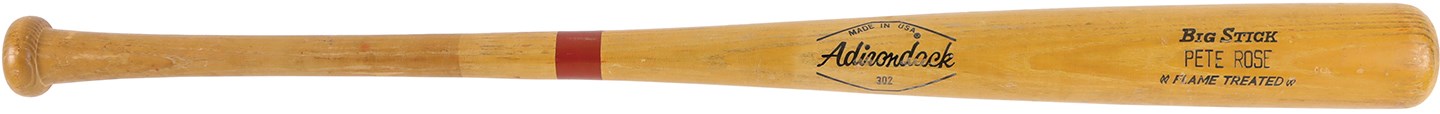 Pete Rose & Cincinnati Reds - 1970s Pete Rose Game Used Adirondack Bat