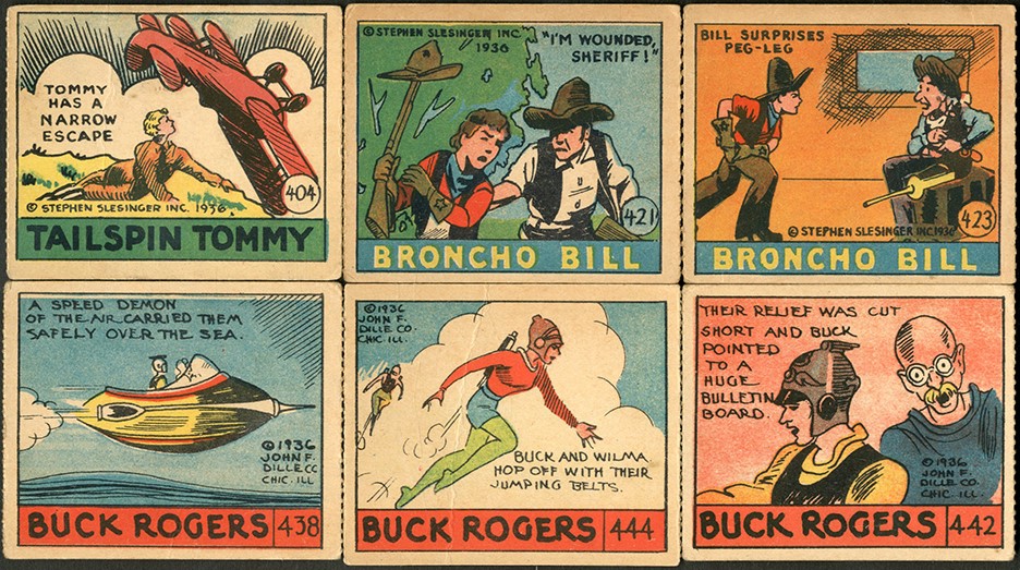 - 1936 R28 Cartoon Adventures Strip Card Collection (15)