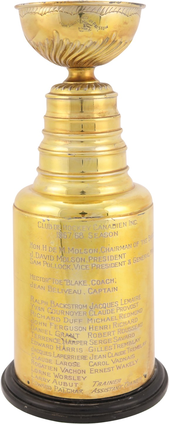 Hockey - 1967-68 Montreal Canadiens Presentational Stanley Cup