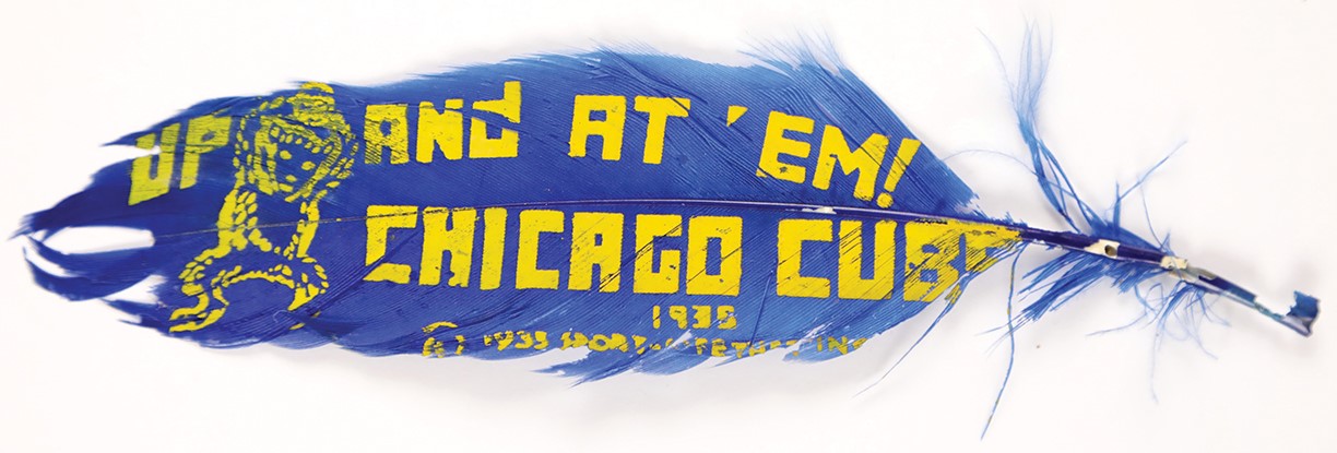 Baseball Memorabilia - 1935 Chicago Cubs World Series Souvenir Feather