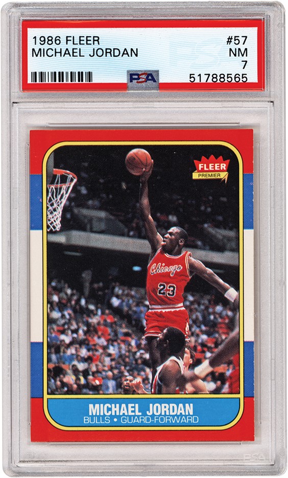 High Grade 1986 Fleer Basketball "Pack Fresh" Near-Complete Set (105/132) with All Stickers (11) and Two Wrappers