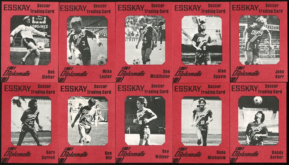 - 1977 Esskay Meats Washington DC Diplomats Soccer Card Lot (1000+ cards)