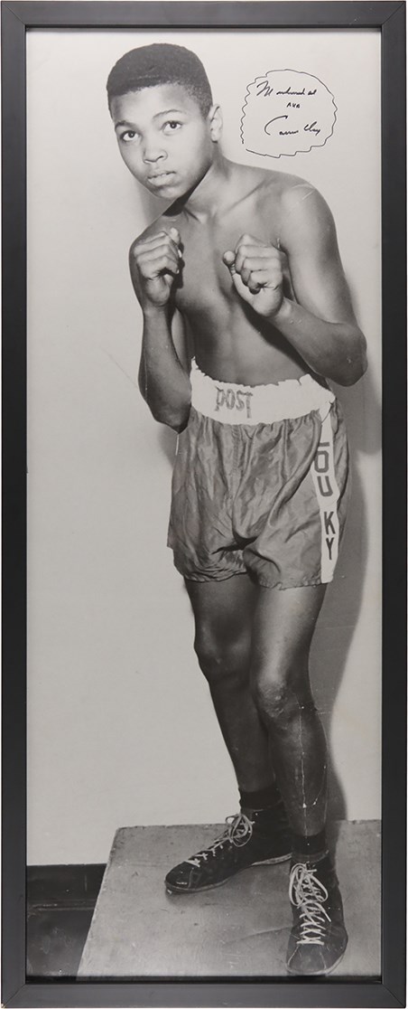 Muhammad Ali & Boxing - Muhammad Ali aka Cassius Clay Signed Life Size Poster (PSA)