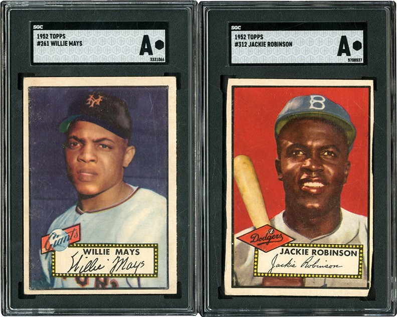 - 1952 Topps Baseball Collection with Willie Mays and Jackie Robinson (89)