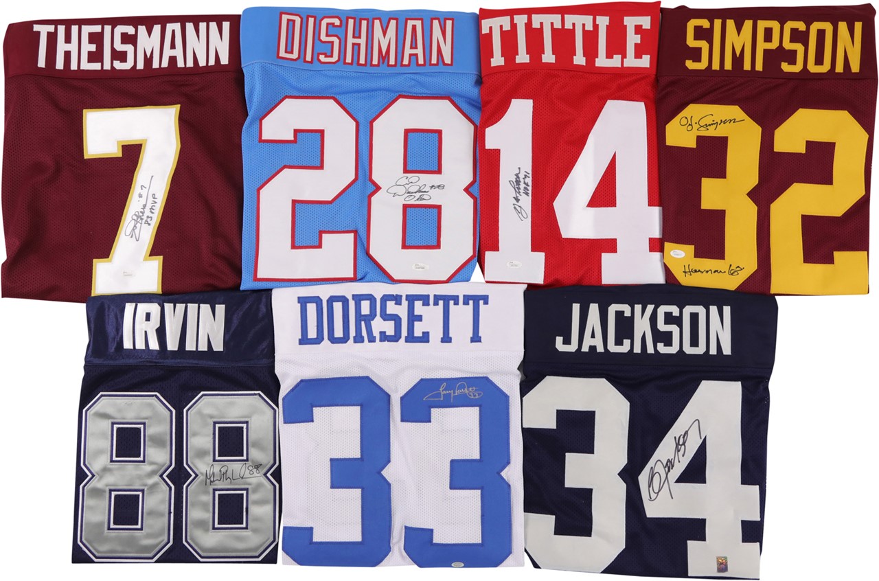 - Signed NFL & College Jersey Collection (19)