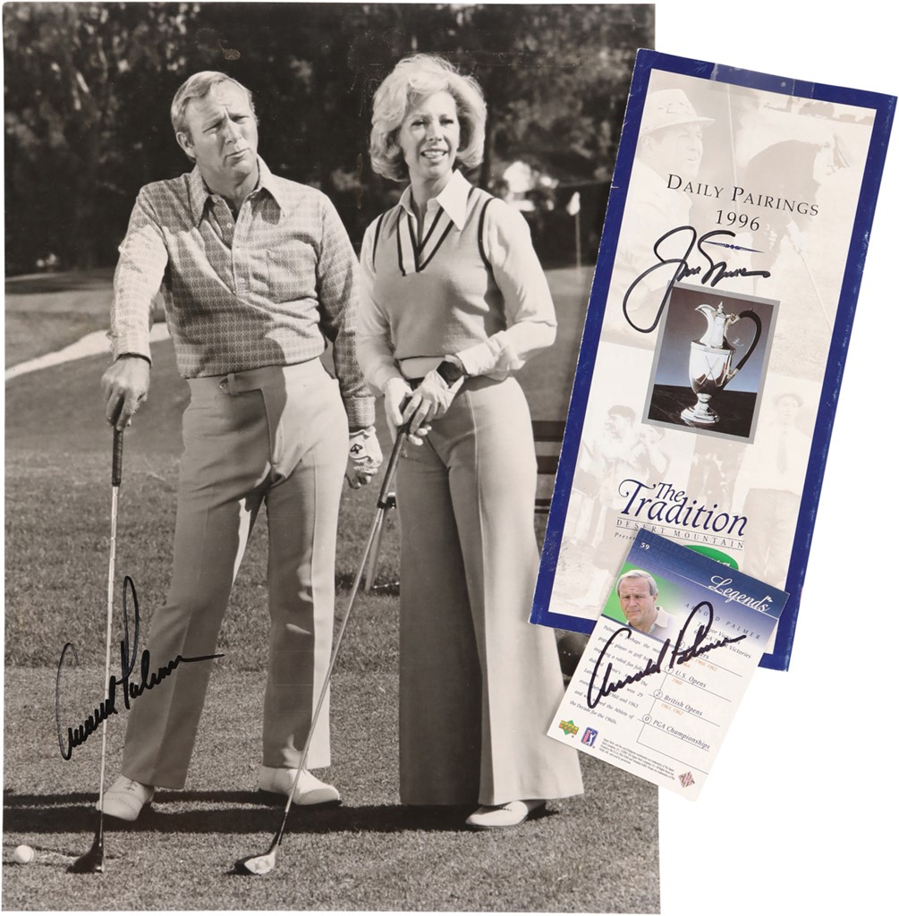 Arnold Palmer and Jack Nicklaus Signed Lot