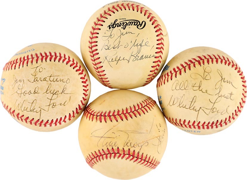 - New York Legends Signed Baseballs with Mays and Special "Shot Heard Round the World" (4)