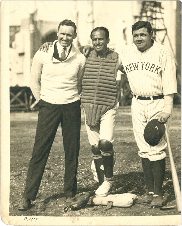 The Brown Brothers Collection - Babe Ruth, Walter Johnson, and Douglas Fairbanks Photograph (PSA Type I)